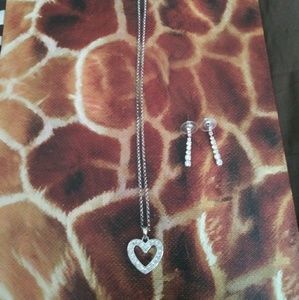 Crystal Necklace & Earrings